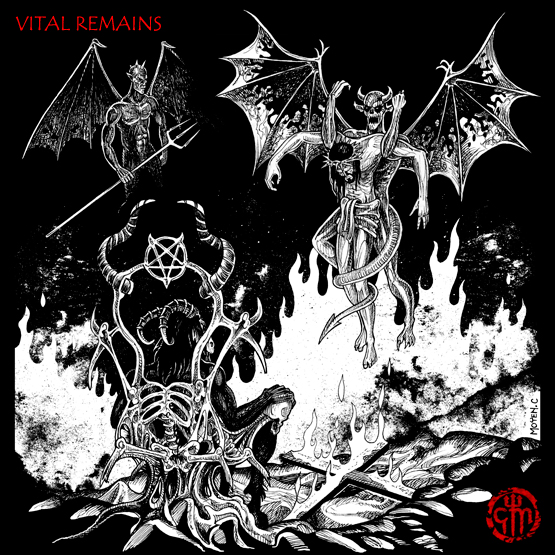 Vital Remains - 'Malevolent invocation' album art by Chris Moyen, aka ...